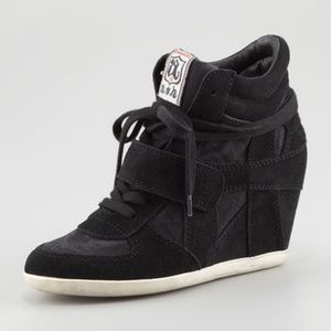 Ash Bowie Black Wedge Sneakers